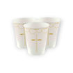 Picture of PAPER CUPS BOTANICAL CROSS LIGHT PINK 237ML - 8 PACK